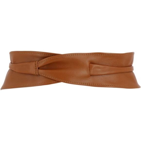 Woman Italian leather Obi belt main image 7